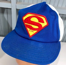 Vintage Superman Big Patch DC Comics Snapback Baseball Cap Hat - £20.41 GBP