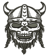 Viking skull   Machine Embroidery Designs. - $3.95