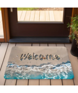 Welcome Door Mat 20" x 30" - Ocean Theme - Coastal Decor - $29.69
