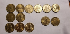 SET 13 RARE Antique Sacagawea $1 Dollar 2000 P + D, 2001 + 2011 P, 2009 D Coins - £959.21 GBP