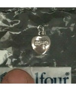 1985 NIP Vintage Beta Sigma Phi Sorority Charm Balfour Silver Heart - $10.81 CAD