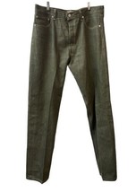 Levi&#39;s Original 501 Regular Fit Button Fly  Men&#39;s Jeans Green Denim 36 X 36 - £23.69 GBP