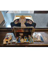 Melissa &amp; Doug Wooden Nativity Set Heirloom Quality 11 Figures Stable Ch... - $25.65 CAD