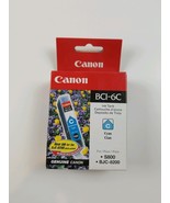 Canon BCI-6C Genuine Cyan Ink Cartridge Canon 4706A003 Ink In Box - $182.46 MXN