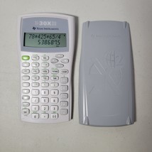 Texas Instruments Scientific Calculator White Gray Green Buttons TI-30XIIB - $12.99