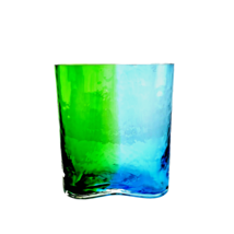 Southern Living Art Glass Blue/Green Fade Vase - $29.70