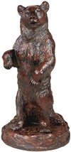 Sculpture Lodge Whos Been in My Forest Forest Bear Oxblood Red Cast Resin - £254.94 GBP