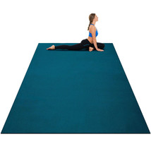 Large Yoga Mat 6&#39; x 4&#39; x 8 mm Thick Workout Mats for Home Gym Flooring Blue - £107.08 GBP