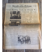 Giornale Herald Tribune Six Day War 06.06. 1967 - $50.29