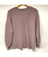 Simply Vera Wang Womens Sweater XL Long Sleeve Cable Knit Misty Rose Pink - $13.99