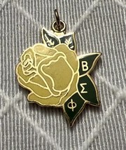 Vintage Beta Sigma Yellow Rose 1” Charm - €29,91 EUR