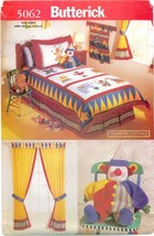 Butterick 5062 Childrens Quilt Circus Room Primrose Cottage Pattern Uncut Ff Vtg - £15.81 GBP