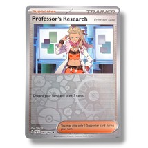 Paldean Fates Pokemon Card: Professor&#39;s Research 087/091, Reverse Holo - £3.91 GBP