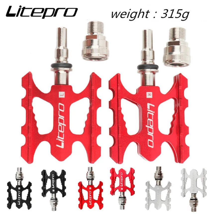 Litepro K3 Folding Bike Pedal Sealed ing for  Fnhon Aluminum Alloy Non-slip MTB  - £101.78 GBP