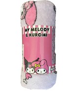 SANRIO KUROMI &amp; MYMELODY Silk Touch Throw Blanket, Sleep Over Fun 40&quot;X50... - £11.25 GBP
