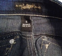 Southpole J EAN Shorts Denim 5 Waist 30 Dark Blue Design Pockets Women&#39;s - £10.90 GBP