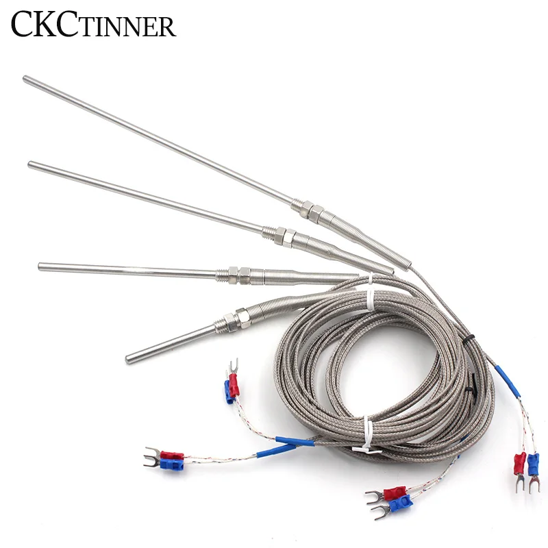 House Home Thermocouple M8 1m 2m  4m 5m Type K E J PT100 50mm 150mm 100mm 200mm  - £19.54 GBP