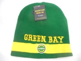 Green Bay Packers Beanie Green Yellow Hat Cap On Field Football Diamond ... - £19.63 GBP