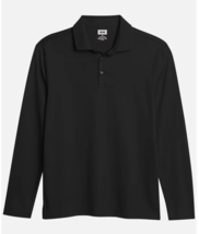 Joseph Abboud Modern Fit Long Sleeve Polo- size: 2XL  colour: Black - £25.07 GBP