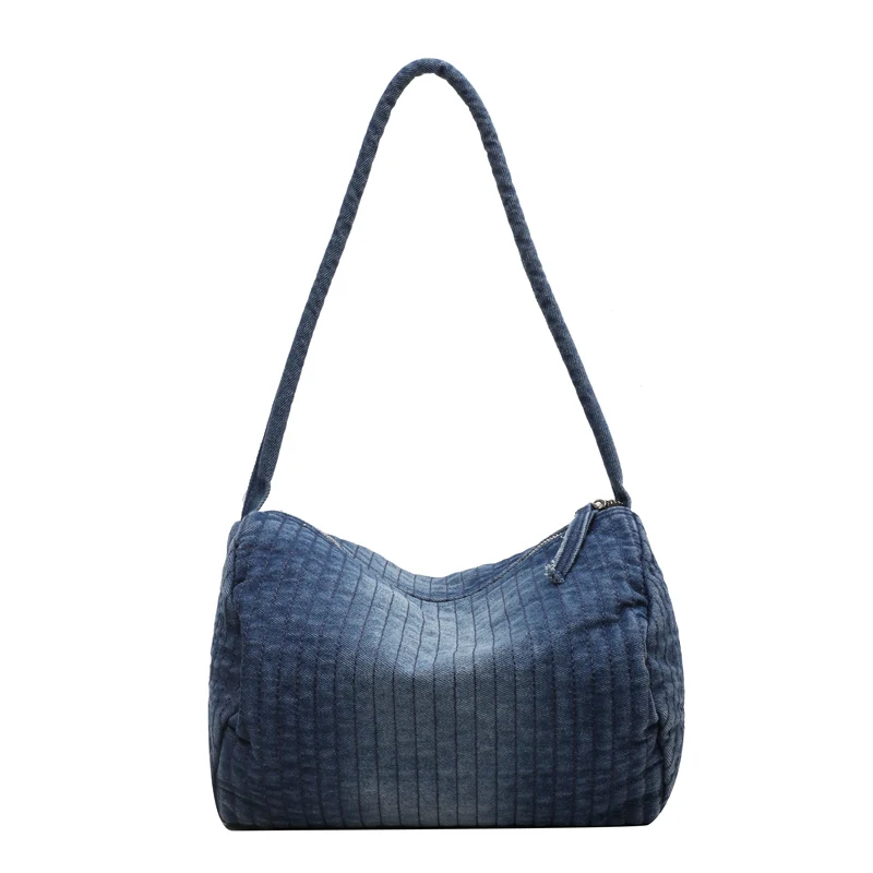 Gradient Denim Women&#39;s Bag New Jeans Eco Bag Korean Messenger Bag Y2K Sh... - £56.33 GBP