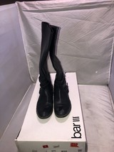 Bar III Dani 1 Women Black Knee High Leather Boot Size 7 - £23.26 GBP