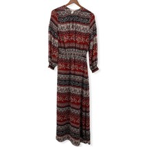 H&amp;M Long Sleeve Boho Maxi Dress Size 4 - £17.25 GBP