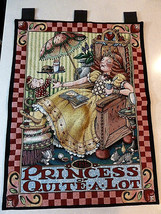 Mary Engelbreit Princess of Quite a Lot Tapestry Wall Hanging 25 x 35 ME  - £23.73 GBP