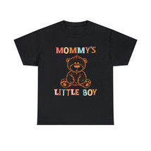 Mommy&#39;s Little Boy Teddy Bear DesignUnisex Heavy Cotton Tee - £12.30 GBP+