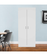 63” Classic White Pantry Cabinet with Two Full Size Doors - €500,88 EUR