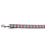 Zigzaggy Rainbow Nylon Dog Leash 5/8 inch wide 6ft Long - $45.12 CAD