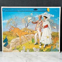 Vintage Walt Disney Mary Poppins Julie Andrews 1964 Frame Tray Puzzle - ... - $20.00 CAD