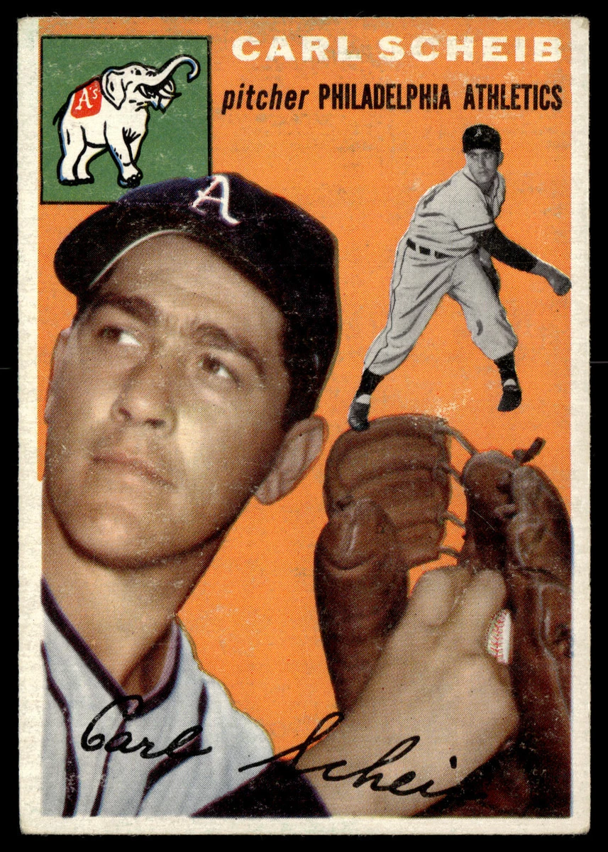 1954 Topps Carl Scheib #118 Philadelphia Athletics - $9.31