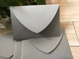50pcs Pearl Paper silver envelope,Invitation Cover,Envelopes for Invitat... - $32.00
