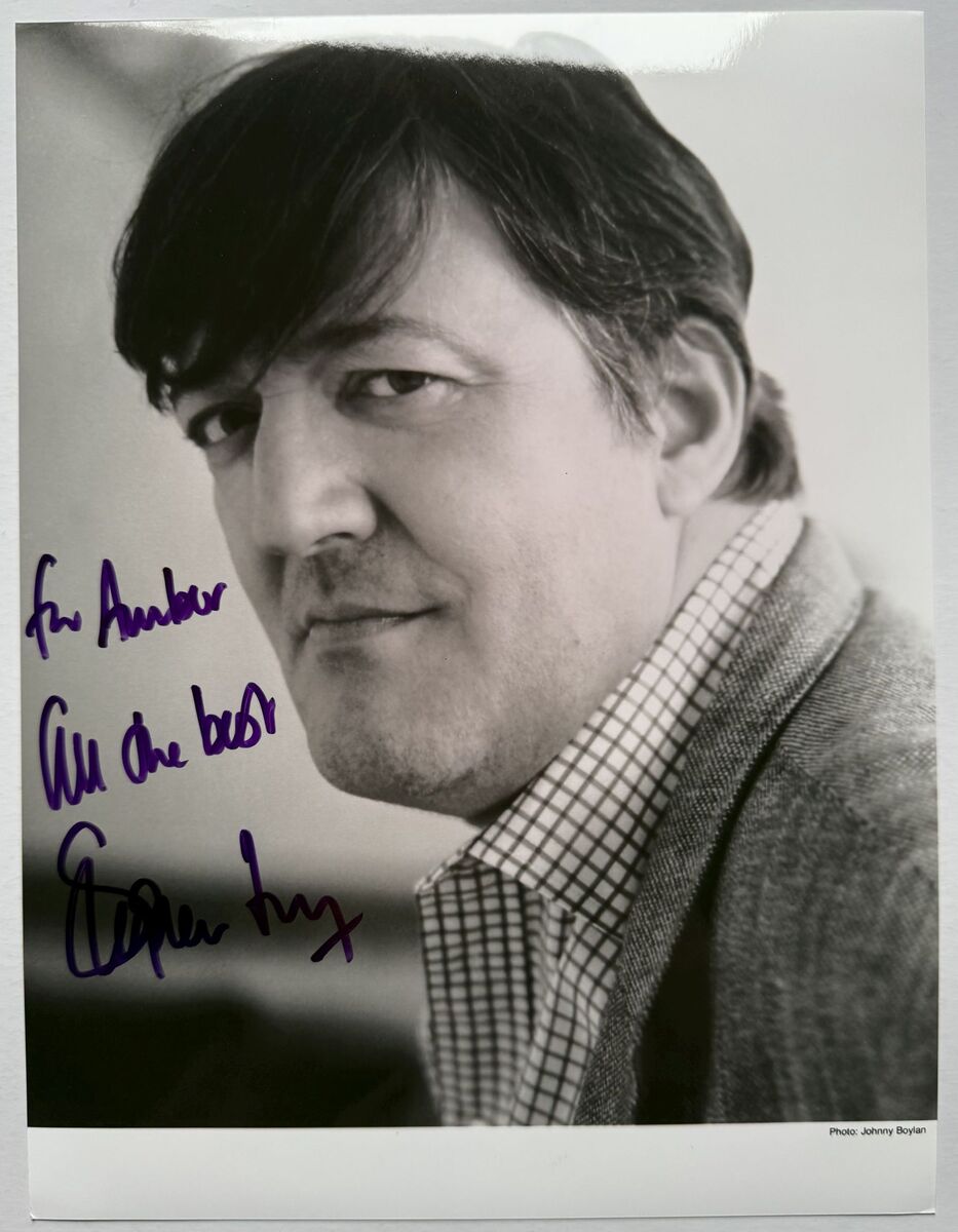 Stephen Fry Signed Autographed Glossy 8x10 Photo - $25.00