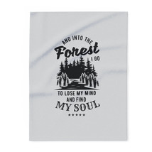 Personalized Arctic Fleece Blanket: Find Comfort and Inspiration in the Forest - $24.72+