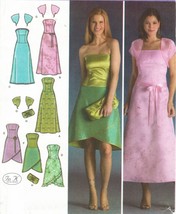 Misses Special Occasions Strapless Dress Shrug Jacket Purse Sew Pattern 14-22 - £9.40 GBP