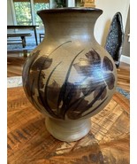 Vintage 1972 Pacific Stoneware USA Ceramic Hand Thrown Vase 9.5 Inches - $44.55