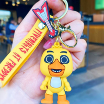 Fnaf Five Nights At Freddy&#39;s Keychain 3d Funny Toy Chica Gift Doll Game Fun Fnaf - £6.75 GBP