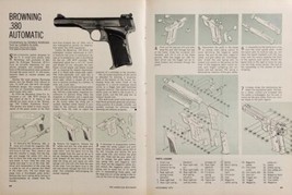 1972 Magazine Photo Article Browning .380 Automatic Pistols Redesigned in 1971 - $17.98