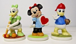 Vintage Walt Disney Productions Minnie Mouse Daisy Donald Duck Figurine Lot 3 - $30.31
