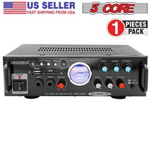 5Core Stereo Car Truck Amplifier 2 Channel Mic Input Amplificador Para Carro⭐... - $29.99