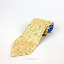 Tommy Hilfiger Neck Tie Mens Yellow Blue Bicycles Silk - £11.86 GBP