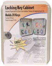The Hillman Group 711334 Locking Key Cabinet with a Twenty Key Capacity - $25.26 CAD