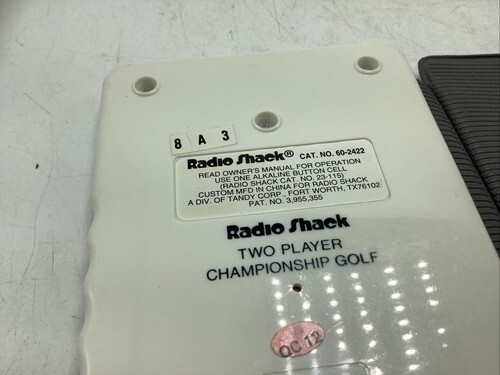 RADIO SHACK handheld 2-Player Championship Golf electronic game 18 holes LED Item image 8