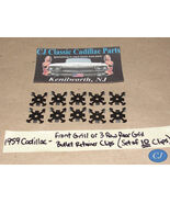 NEW 59 Cadillac 10 PCS FRONT OR 3 ROW REAR GRILL BULLET RETAINER MOUNTIN... - $29.69