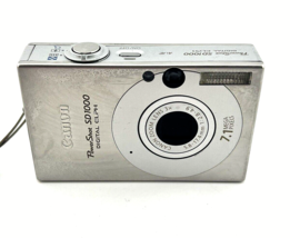Canon PowerShot ELPH SD1000 Digital Camera 7.1MP Bundle TESTED - $200.71