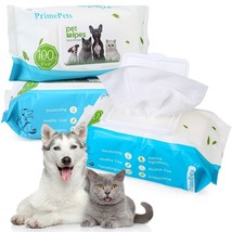 Dog Grooming Wipes Deodorizing Hypoallergenic For Pet Dogs/Cat Cleaning Dry Bath - £31.35 GBP