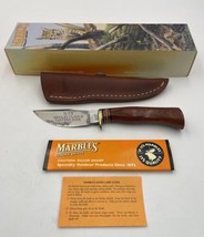 Marbles Mini Woodcraft Fixed Blade Knife Original Box USA Sheath - £167.68 GBP