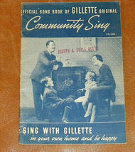 Milton Berle Gillette Razors Community Sing Official Song Book; Lyrics 1... - €3,89 EUR