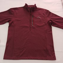 The North Face CUG0 Men's Red 1/2 Zip Long Sleeve Pullover Sweatshirt Size Large image 10